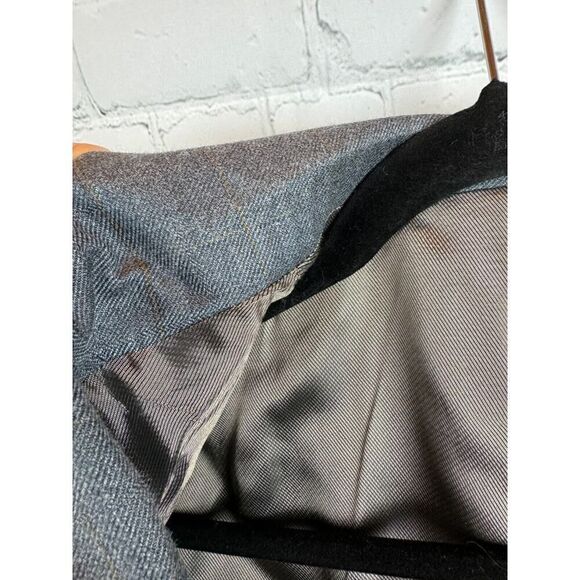 OSCAR DE LA RENTA gray silk wool mens suit jacket blazer 40R NWOT - Picture 3 of 10